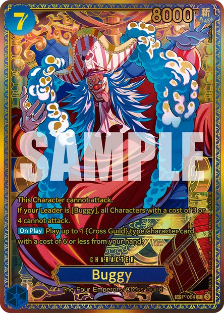 Buggy, One Piece card P-084 — Promotion card set