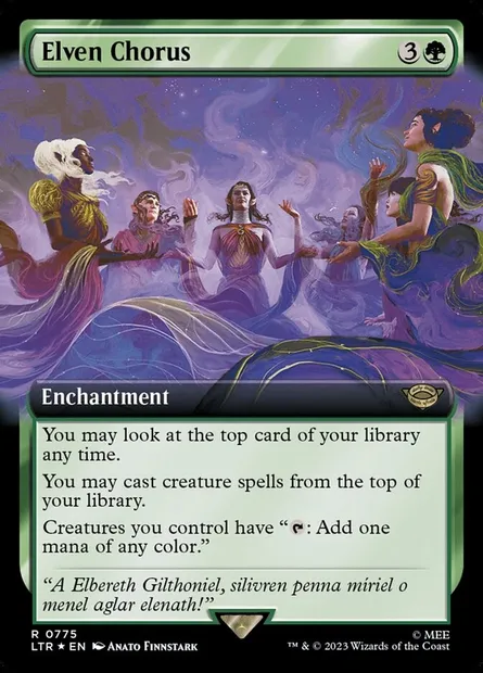 Elven Chorus, Magic card LTR 775 — The Lord of the Rings: Tales of Middle-earth set