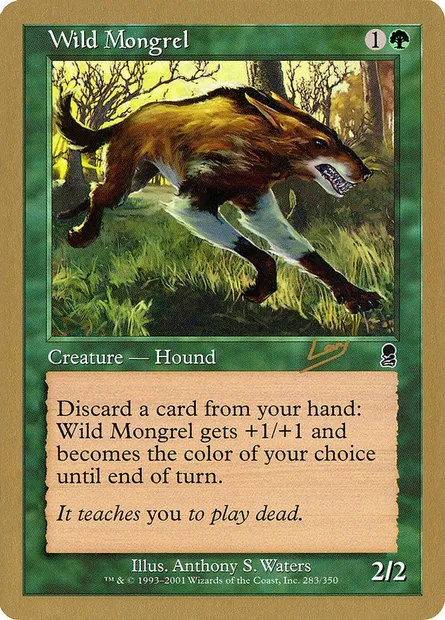Wild Mongrel, Magic card WC02 rl283 — World Championship Decks 2002 set
