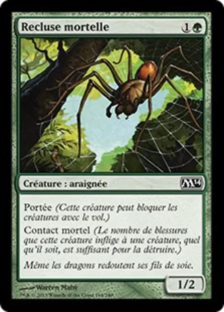 Recluse mortelle, carte Magic M14 168 — extension Magic 2014