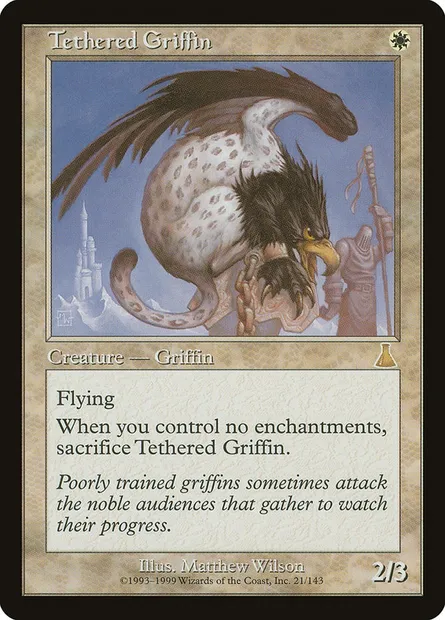 Tethered Griffin, Magic card UDS 21 — Urza's Destiny set