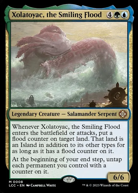 Xolatoyac, the Smiling Flood, Magic card LCC 8 — The Lost Caverns of Ixalan Commander set