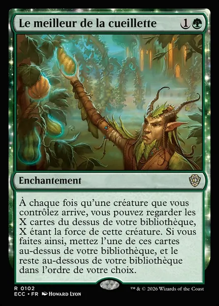 Le meilleur de la cueillette, carte Magic ECC 102 — extension Lorwyn Eclipsed Commander