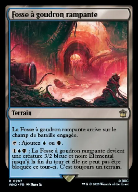 Fosse à goudron rampante, carte Magic WHO 267 — extension Doctor Who