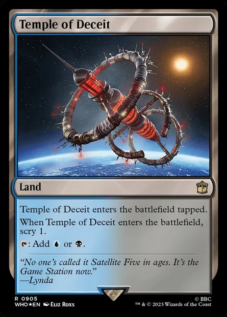 Temple de la tromperie, carte Magic WHO 905 — extension Doctor Who
