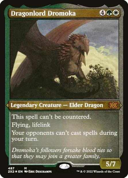 Dragonlord Dromoka, Magic card 2X2 487 — Double Masters 2022 set