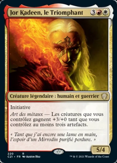 Jor Kadeen, le Triomphant, carte Magic C21 220 — extension Commander 2021