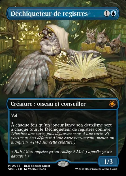 Déchiqueteur de registres, carte Magic SPG 55 — extension Special Guests