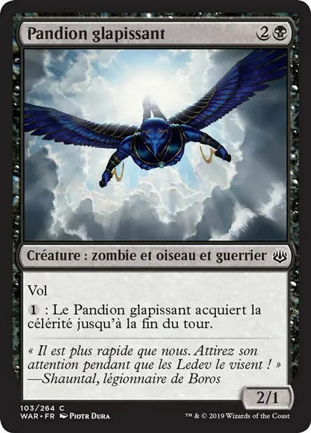 Pandion glapissant, carte Magic WAR 103 — extension La guerre des Planeswalkers