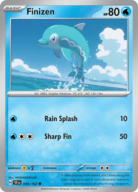 Finizen, Pokémon card TEF 048 — Temporal Forces set
