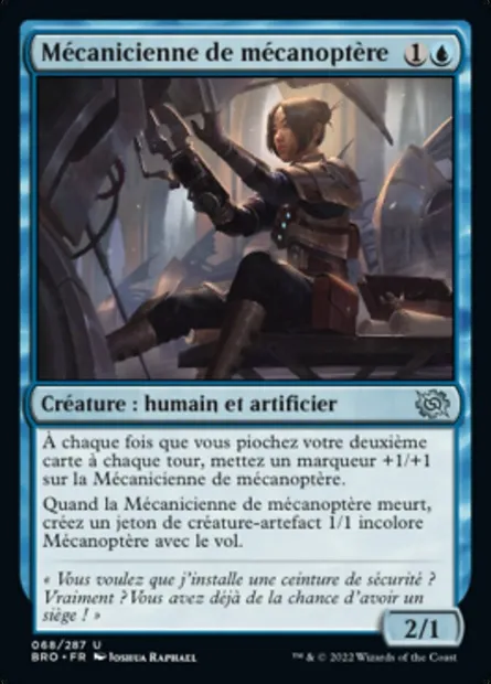 Mécanicienne de mécanoptère, carte Magic BRO 68 — extension La Guerre Fratricide
