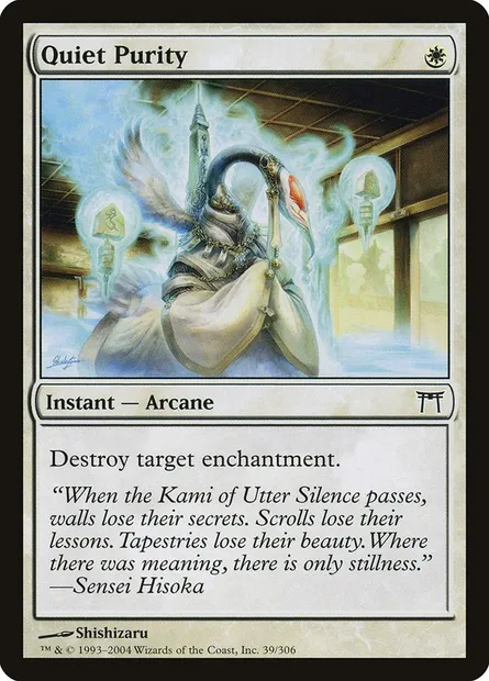 Quiet Purity, Magic card CHK 39 — Champions of Kamigawa set