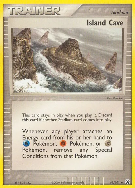 Island Cave, Pokémon card HL 89 — Hidden Legends set