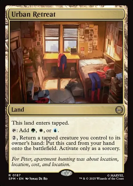 Urban Retreat, Magic card SPM 187 — Marvel's Spider-Man set