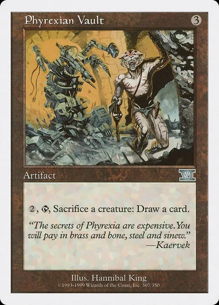 Phyrexian Vault, Magic card 6ED 307 — Classic Sixth Edition set