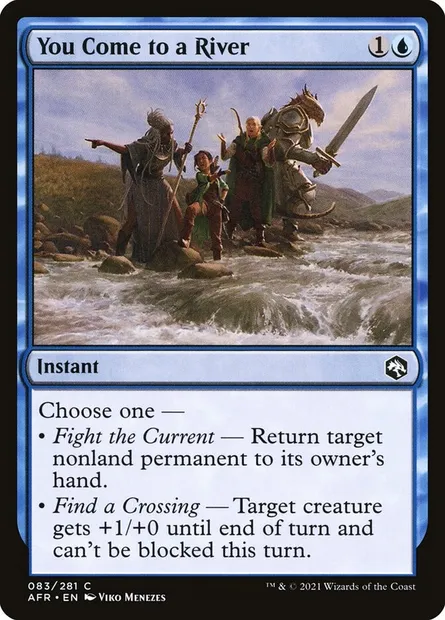 You Come to a River, Magic card AFR 83 — Adventures in the Forgotten Realms set