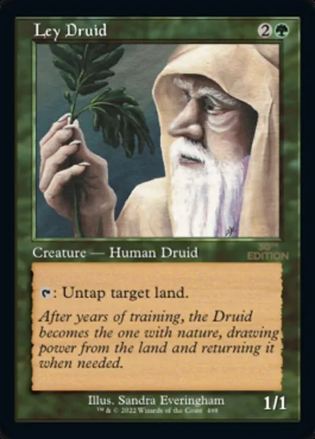 Druide des leys, carte Magic 30A 498 — extension 30th Anniversary Edition