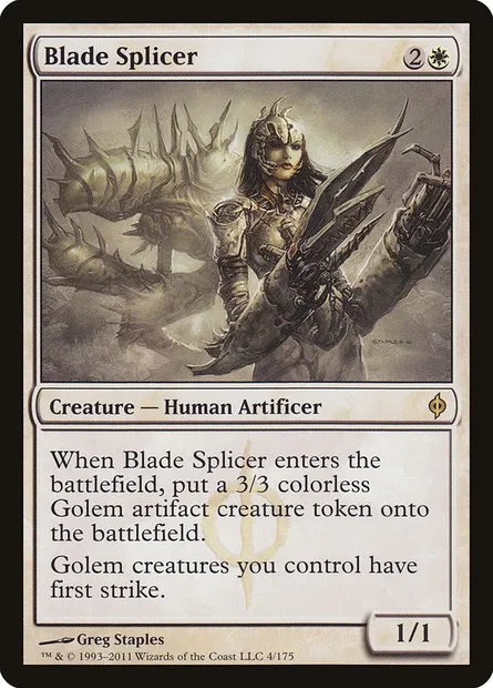 Blade Splicer, Magic card NPH 4 — New Phyrexia set
