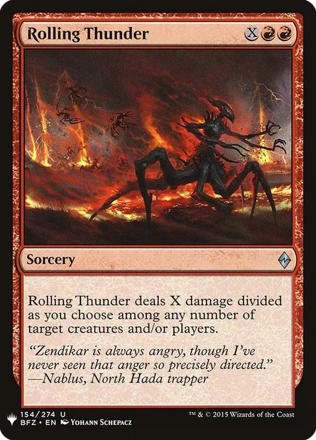 Rolling Thunder, Magic card PLST BFZ-154 — The List set