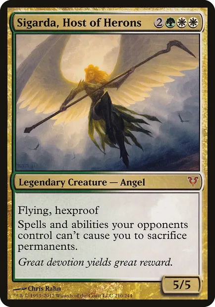 Sigarda, Host of Herons, Magic card PHEL 210 — Open the Helvault set