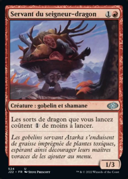 Servant du seigneur-dragon, carte Magic J22 524 — extension Jumpstart 2022