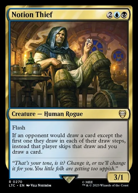 Notion Thief, Magic card LTC 270 — Tales of Middle-earth Commander set