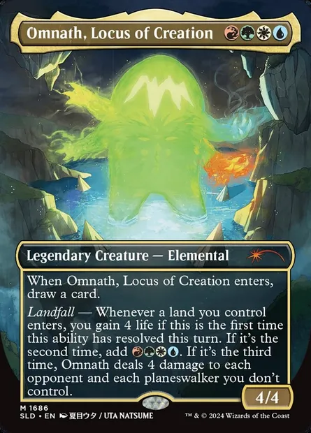 Omnath, Locus de création, carte Magic SLD 1686 — extension Secret Lair Drop