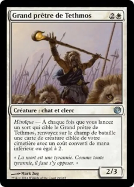 Grand prêtre de Tethmos, carte Magic JOU 29 — extension Incursion dans Nyx