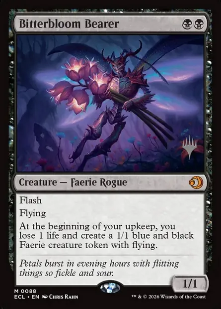 Bitterbloom Bearer, Magic card PECL 88p — Lorwyn Eclipsed Promos set