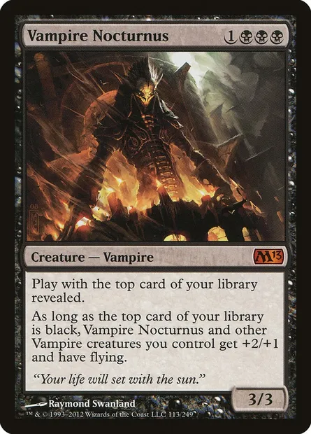 Vampire Nocturnus, Magic card M13 113 — Magic 2013 set