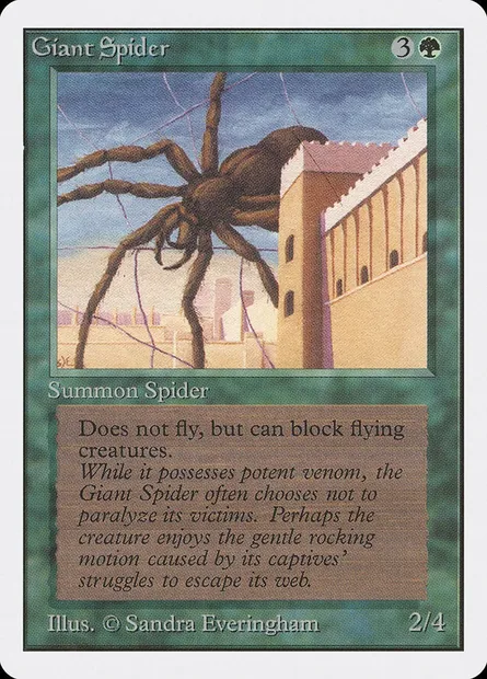 Giant Spider, Magic card 2ED 199 — Unlimited Edition set