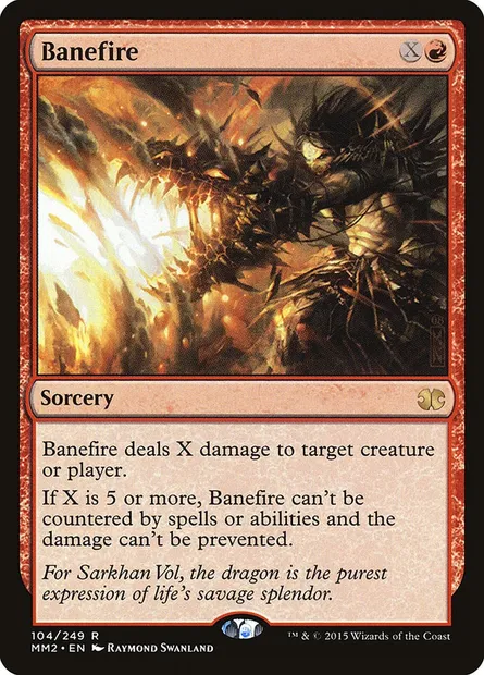 Pestefeu, carte Magic MM2 104 — extension Modern Masters 2015