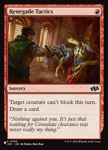 Renegade Tactics, Magic card PLST J25-590 — The List set