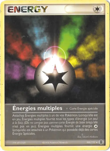Énergies multiples, carte Pokémon RG 103 — extension EX Rouge Feu & Vert Feuille