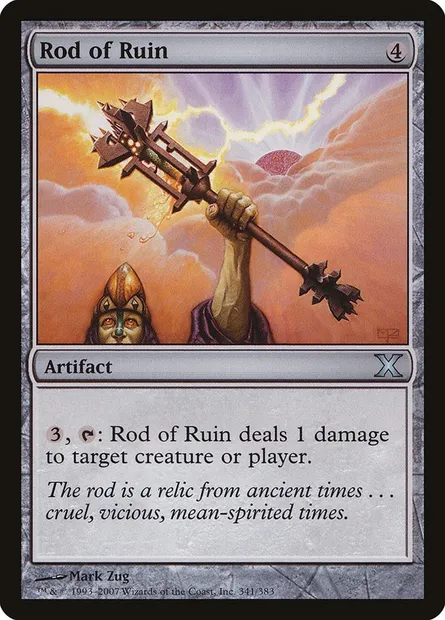 Rod of Ruin, Magic card 10E 341 — Tenth Edition set