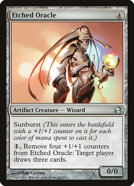 Etched Oracle, Magic card MMA 206 — Modern Masters set