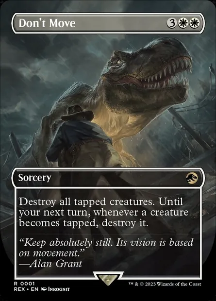 Don't Move, Magic card REX 1 — Jurassic World Collection set