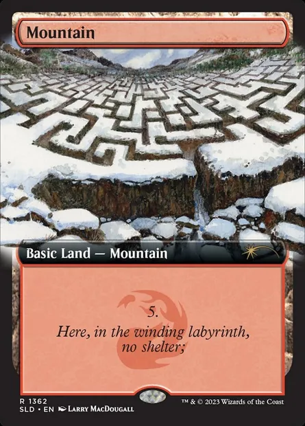 Montagne, carte Magic SLD 1362 — extension Secret Lair Drop