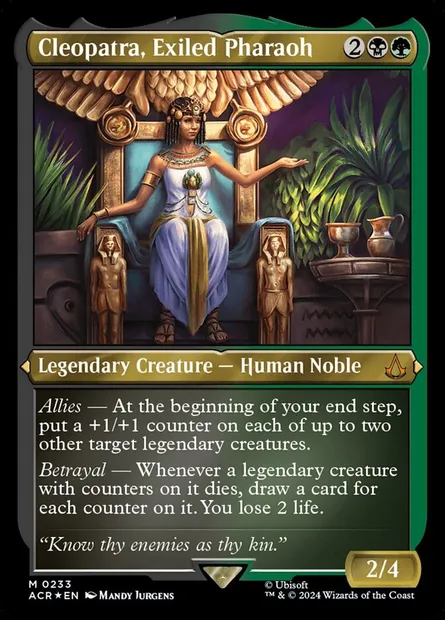 Cleopatra, Exiled Pharaoh, Magic card ACR 233 — Assassin's Creed set
