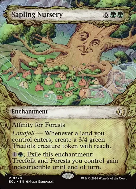 Sapling Nursery, Magic card ECL 328 — Lorwyn Eclipsed set