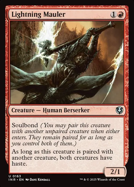 Lightning Mauler, Magic card INR 163 — Innistrad Remastered set