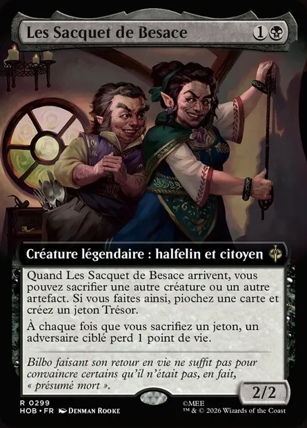 Les Sacquet de Besace, carte Magic HOB 299 — extension The Hobbit