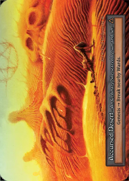 Accursed Desert, Sorcery card GOT 356 — Gothic set
