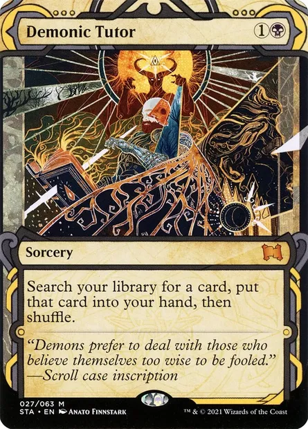 Demonic Tutor, Magic card STA 27 — Strixhaven Mystical Archive set