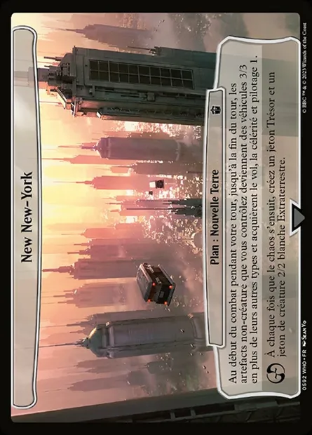 New New-York, carte Magic WHO 592 — extension Doctor Who