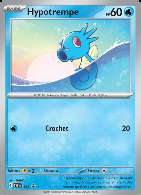 Hypotrempe, carte Pokémon PR-SV 137 — extension SVP Black Star Promos