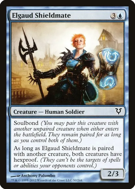 Elgaud Shieldmate, Magic card AVR 50 — Avacyn Restored set