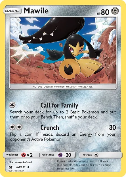 Mawile, Pokémon card CIN 64 — Crimson Invasion set