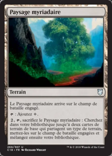 Paysage myriadaire, carte Magic C18 269 — extension Commander 2018