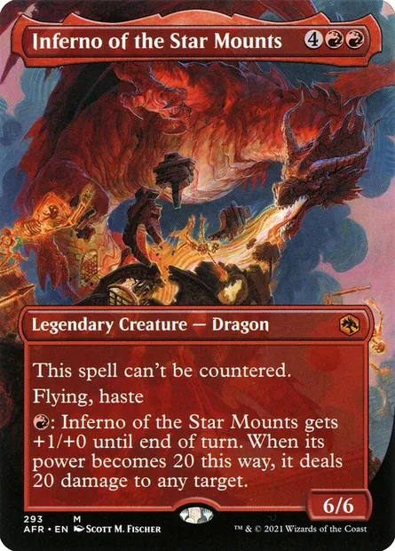 Inferno of the Star Mounts, Magic card AFR 293 — Adventures in the Forgotten Realms set